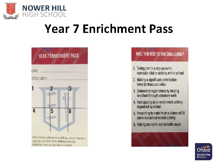 Year 7 Enrichment Pass 