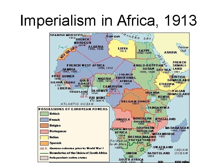 Imperialism in Africa, 1913 Imperialism in Africa, 1913