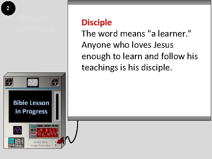 2 Disciple Definition Bible Lesson In Progress ACME Bible Image Generator Disciple The word