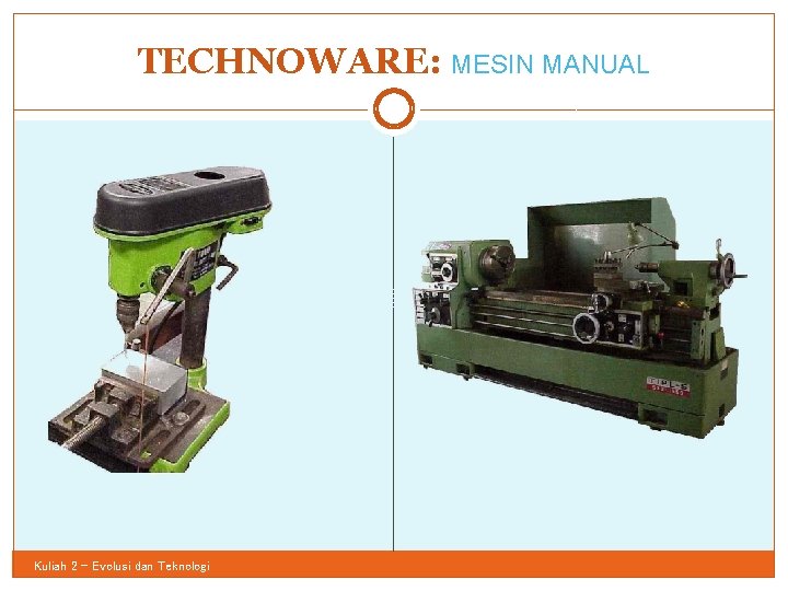 TECHNOWARE: MESIN MANUAL 37 Kuliah 2 - Evolusi dan Teknologi 