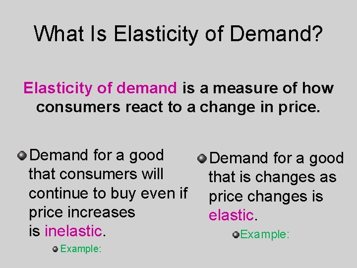 What Is Elasticity of Demand? Elasticity of demand is a measure of how consumers
