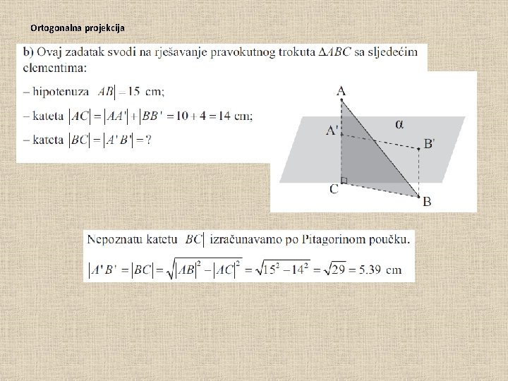 Ortogonalna projekcija 