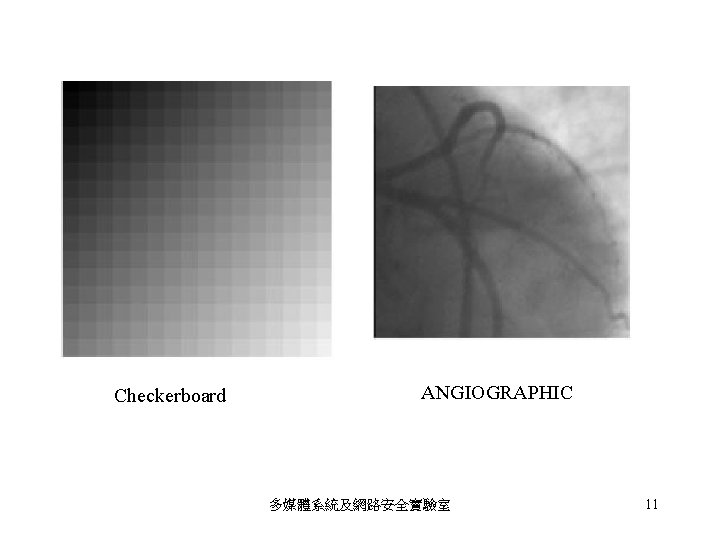 Checkerboard ANGIOGRAPHIC 多媒體系統及網路安全實驗室 11 