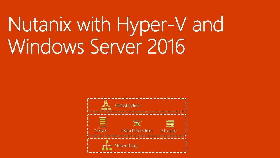 Virtualization Server Data Protection Networking Storage 