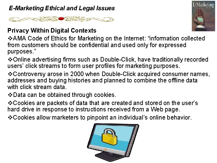 E-Marketing Ethical and Legal Issues Privacy Within Digital Contexts v. AMA Code of Ethics