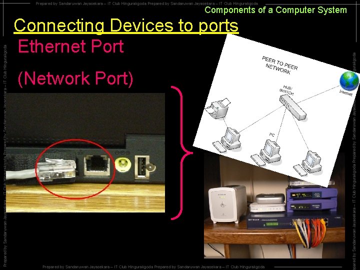 Components of a Computer System Connecting Devices to ports Ethernet Port (Network Port) Components of a Computer System Connecting Devices to ports Ethernet Port (Network Port)