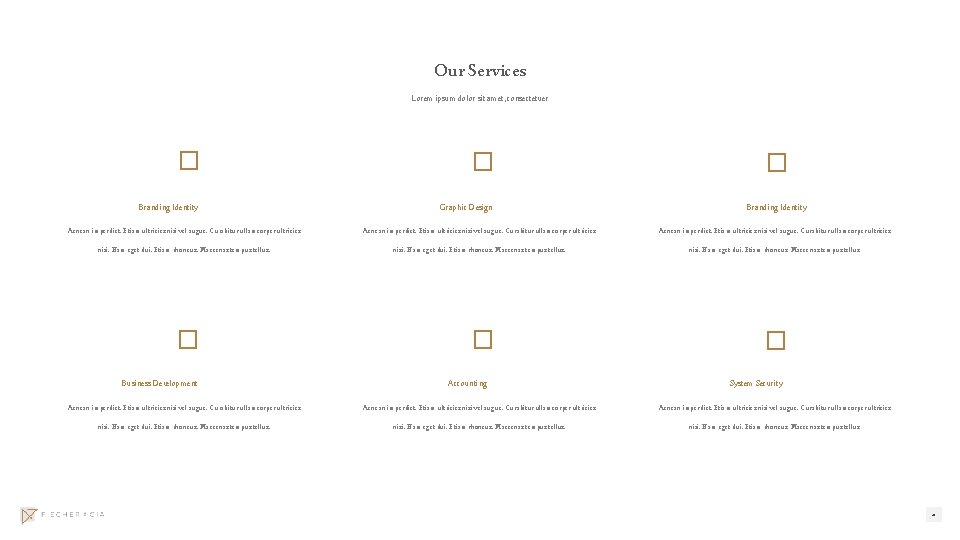 Our Services Lorem ipsum dolor sit amet, consectetuer � � Branding Identity Graphic Design
