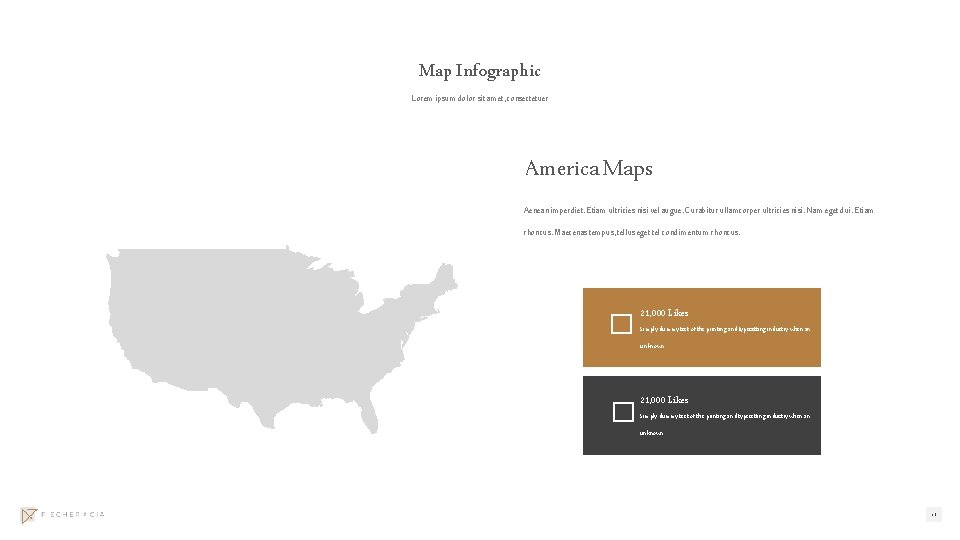 Map Infographic Lorem ipsum dolor sit amet, consectetuer America Maps Aenean imperdiet. Etiam ultricies