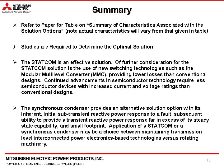 Summary Ø Refer to Paper for Table on “Summary of Characteristics Associated with the