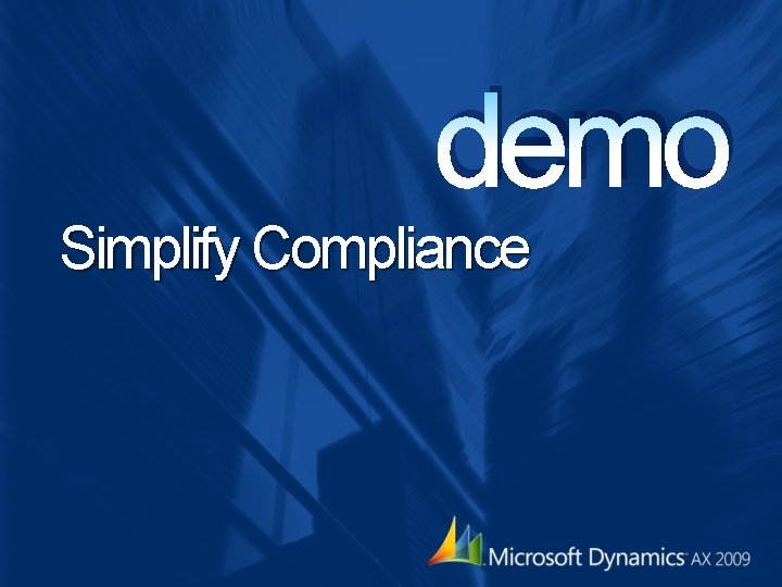 demo Simplify Compliance demo Simplify Compliance
