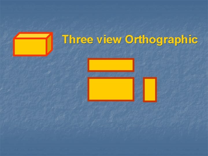 Three view Orthographic 