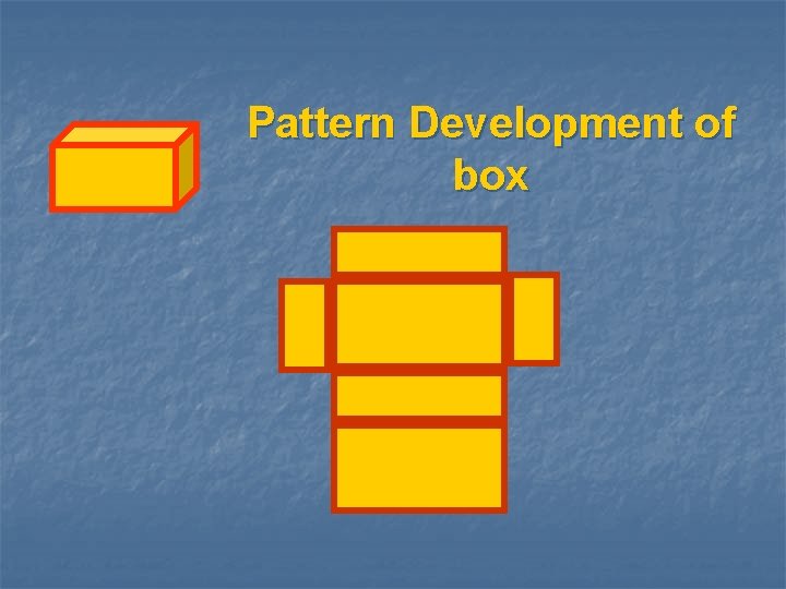 Pattern Development of box 