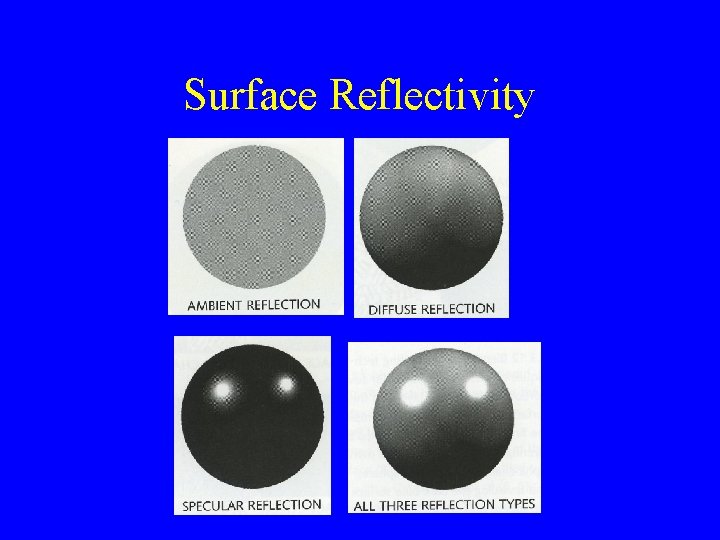 Surface Reflectivity 