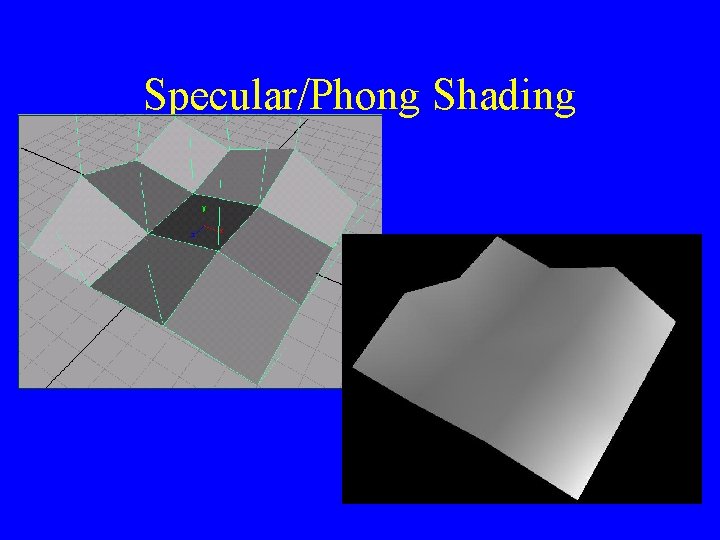 Specular/Phong Shading 