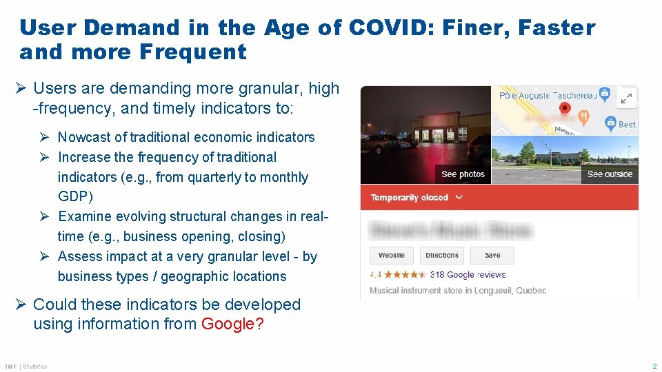 User Demand in the Age of COVID: Finer, Faster and more Frequent Ø Users