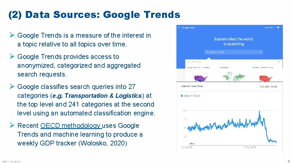 (2) Data Sources: Google Trends Ø Google Trends is a measure of the interest