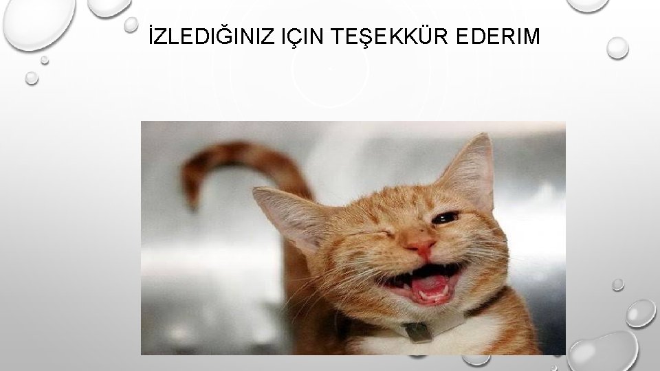 İZLEDIĞINIZ IÇIN TEŞEKKÜR EDERIM 