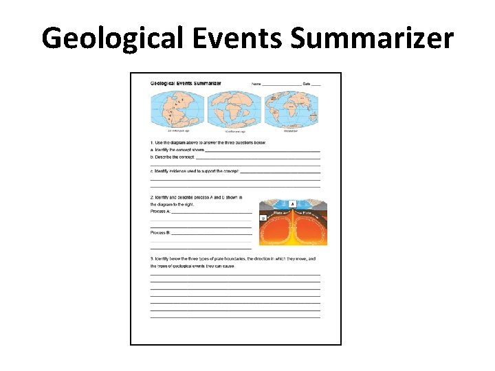 Geological Events Summarizer 