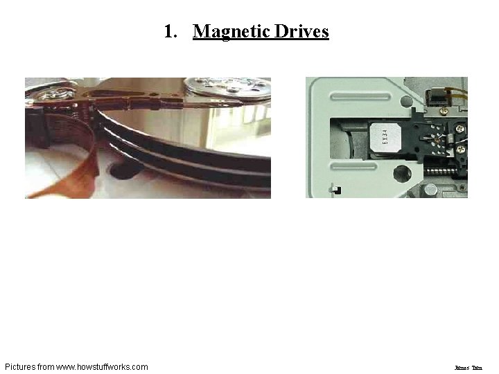 1. Magnetic Drives Pictures from www. howstuffworks. com James Tam 1. Magnetic Drives Pictures from www. howstuffworks. com James Tam