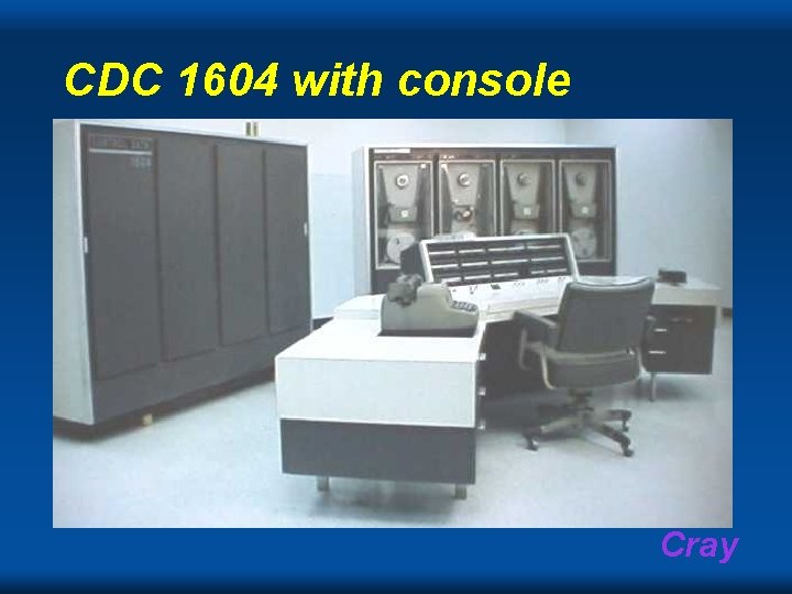 CDC 1604 with console Cray 