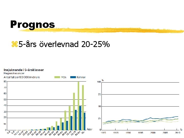 Prognos 5 -års överlevnad 20 -25% 