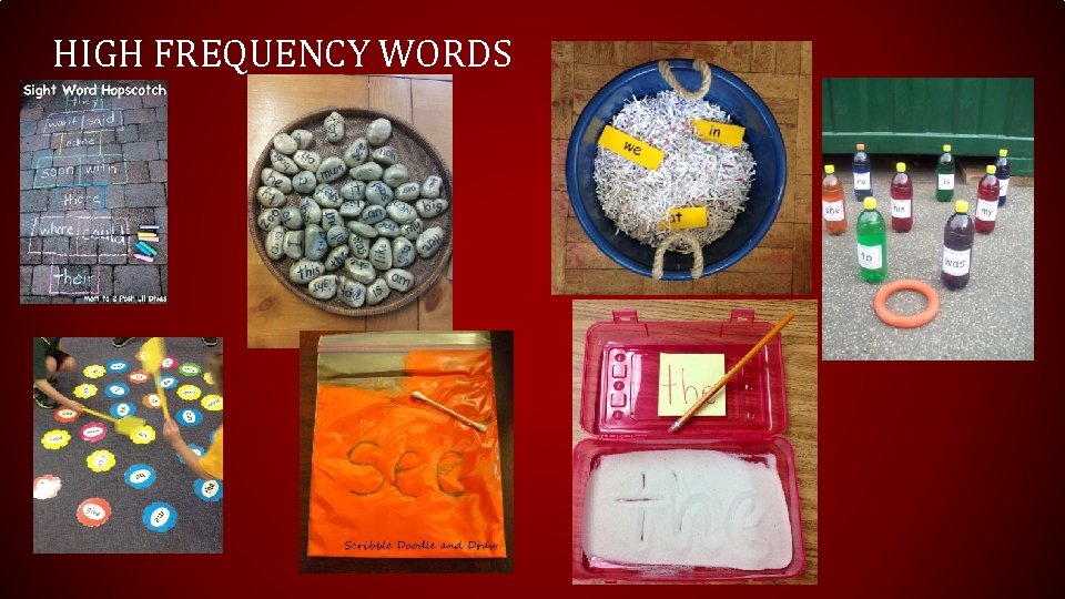 HIGH FREQUENCY WORDS 