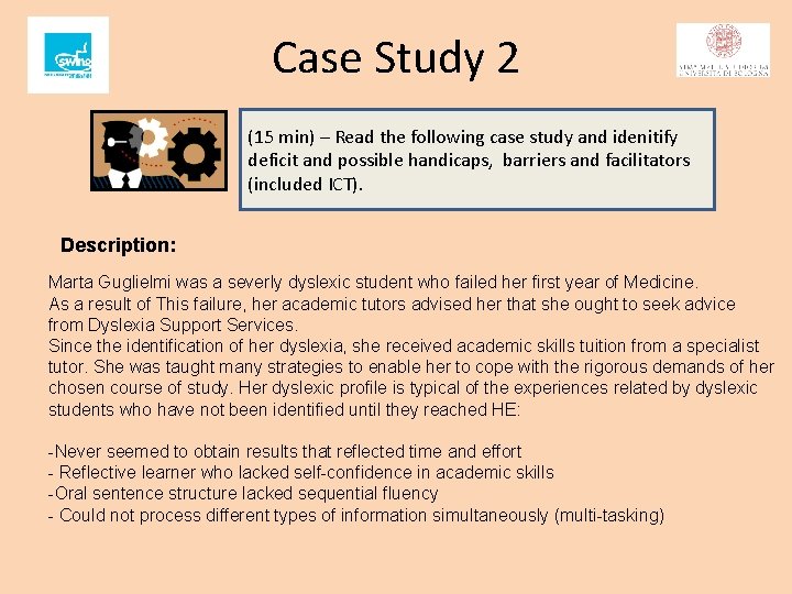 Case Study 2 (15 min) – Read the following case study and idenitify deficit Case Study 2 (15 min) – Read the following case study and idenitify deficit