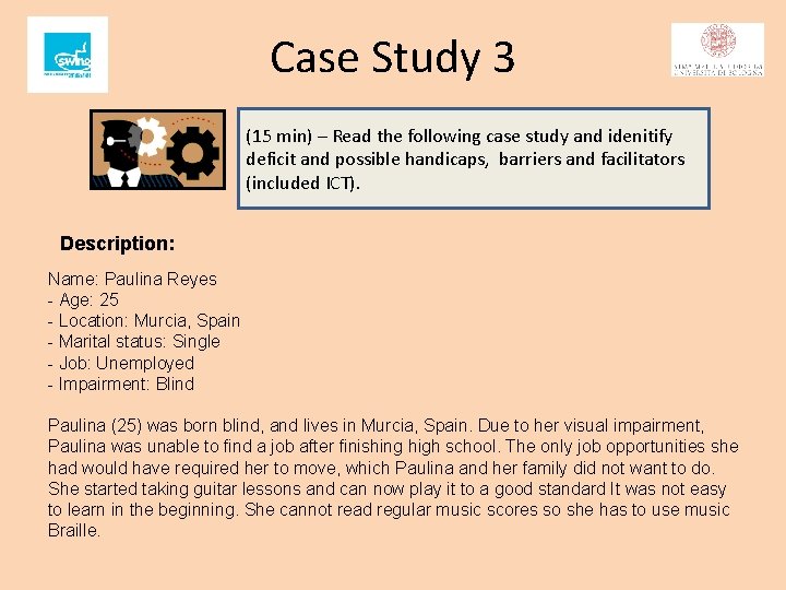 Case Study 3 (15 min) – Read the following case study and idenitify deficit Case Study 3 (15 min) – Read the following case study and idenitify deficit