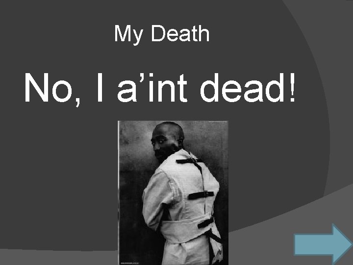 My Death No, I a’int dead! 