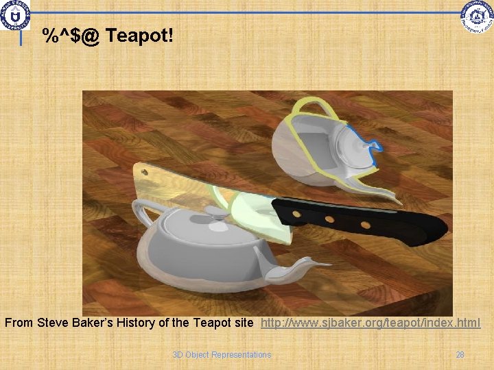 %^$@ Teapot! From Steve Baker’s History of the Teapot site: http: //www. sjbaker. org/teapot/index.