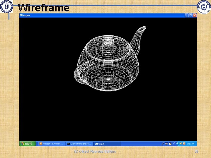 Wireframe 3 D Object Representations 29 
