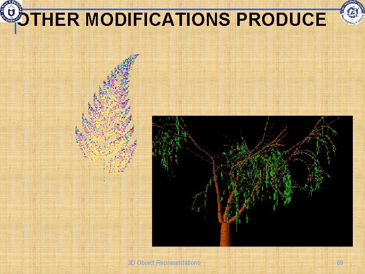 OTHER MODIFICATIONS PRODUCE 3 D Object Representations 69 