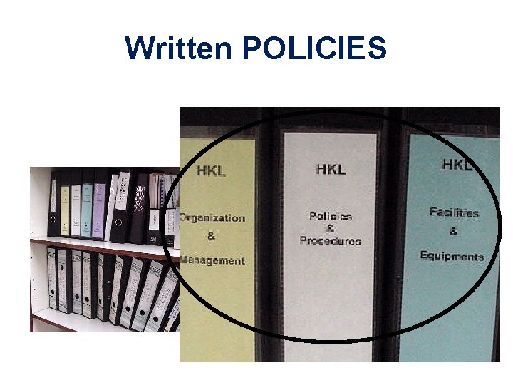 Written POLICIES 