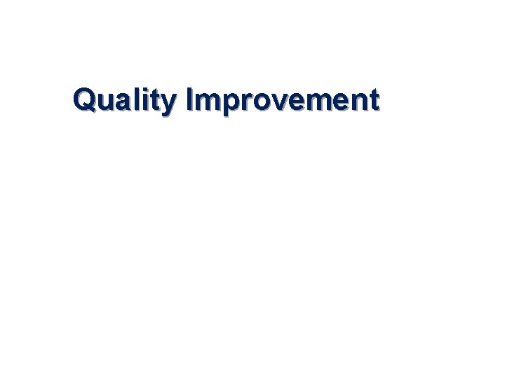 Quality Improvement 