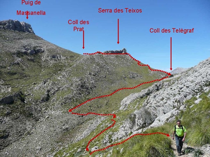 Puig de Serra des Teixos Massanella Coll des Prat Coll des Telègraf 