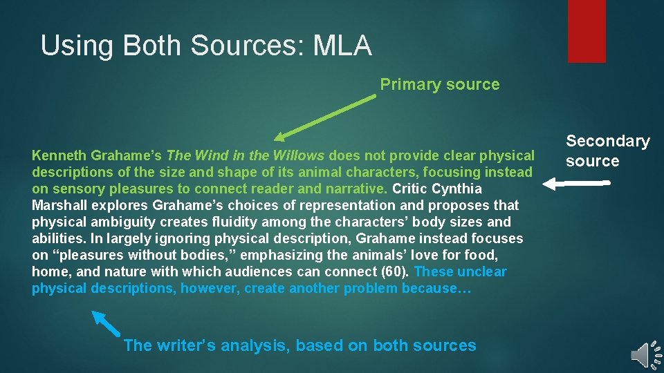 Using Both Sources: MLA Primary source Kenneth Grahame’s The Wind in the Willows does Using Both Sources: MLA Primary source Kenneth Grahame’s The Wind in the Willows does