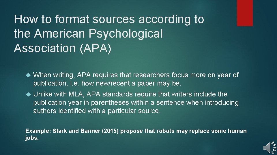 How to format sources according to the American Psychological Association (APA) When writing, APA How to format sources according to the American Psychological Association (APA) When writing, APA