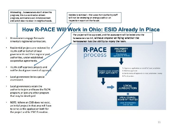 Misleading…. homeowners don’t drive this program; this is a contractor-driven program, contractors can initiate