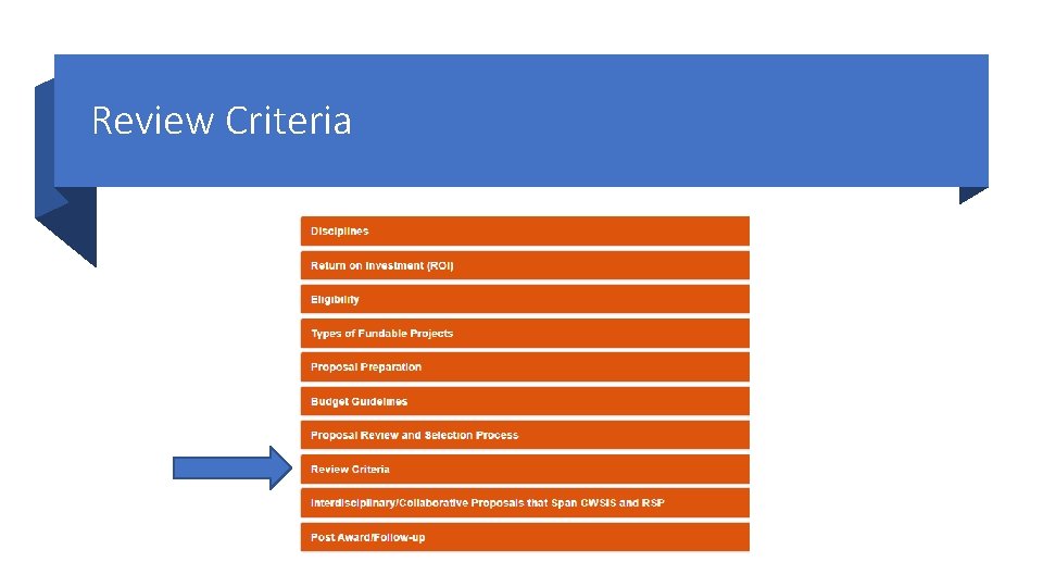 Review Criteria 