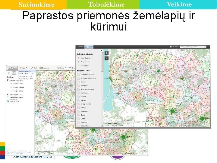 Sužinokime Paprastos priemonės žemėlapių ir kūrimui 