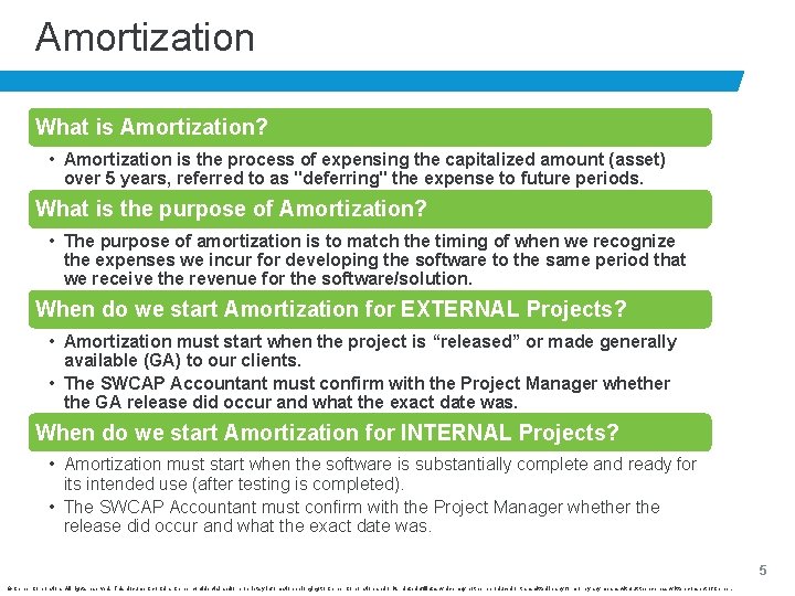 Amortization What is Amortization? • Amortization is the process of expensing the capitalized amount