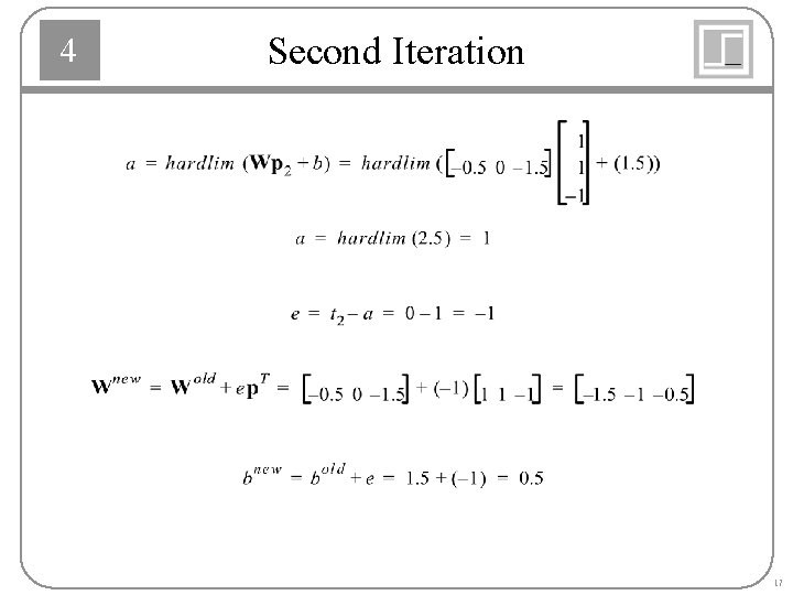 4 Second Iteration 17 