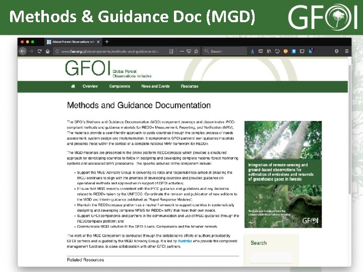 Methods & Guidance Doc (MGD) 