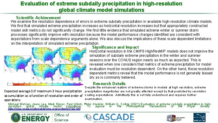 Evaluation of extreme subdaily precipitation in highresolution global