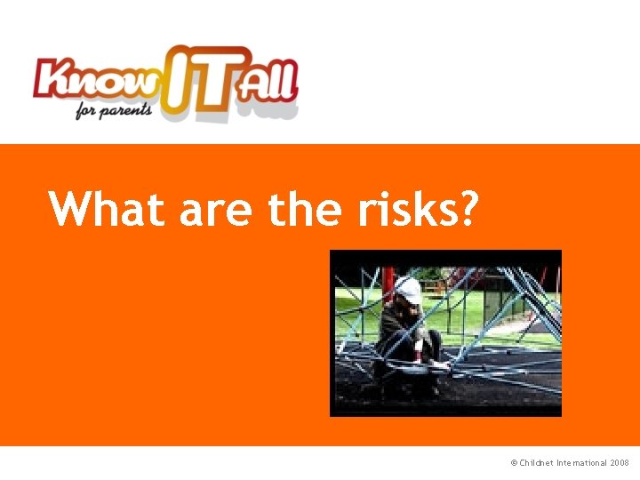 What are the risks? © Childnet International 2008 