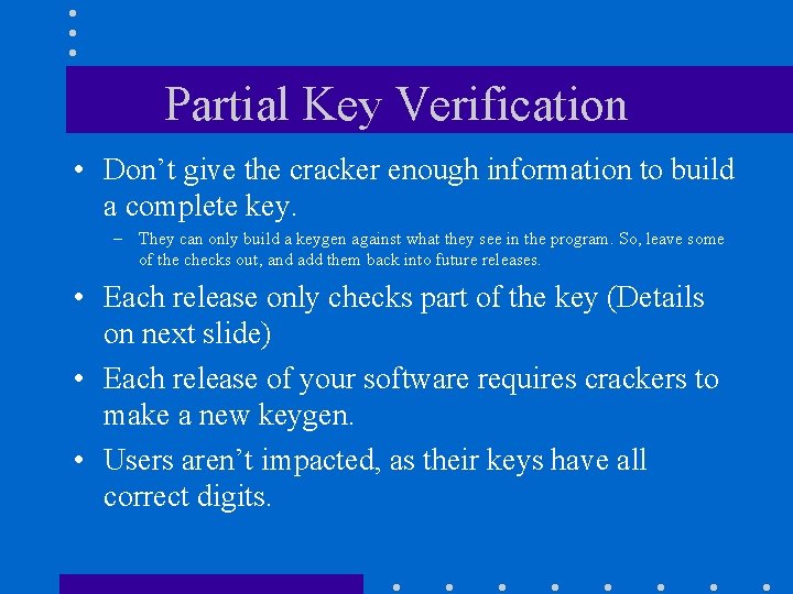 Keygens Protection Encryption Panel Registration Key Considerations SIC
