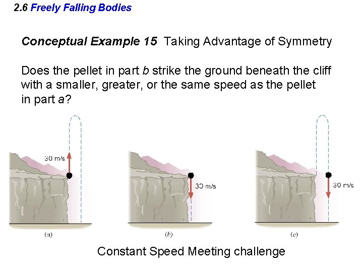 2. 6 Freely Falling Bodies Conceptual Example 15 Taking Advantage of Symmetry Does the