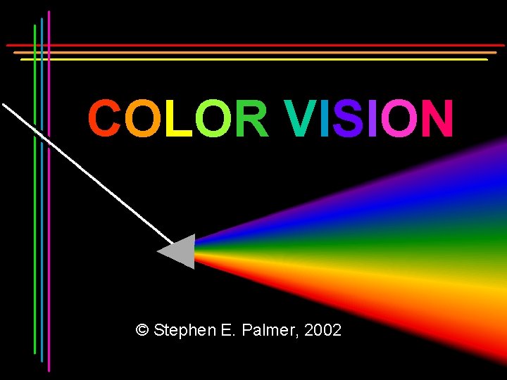 COLOR VISION © Stephen E. Palmer, 2002 