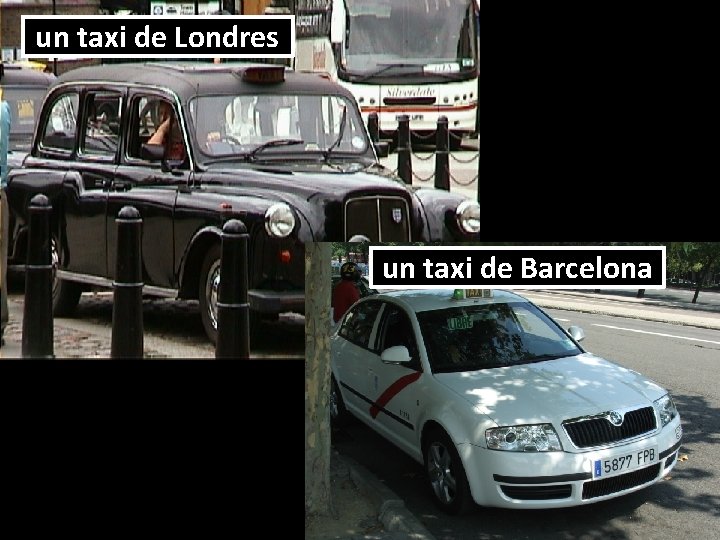 un taxi de Londres un taxi de Barcelona 