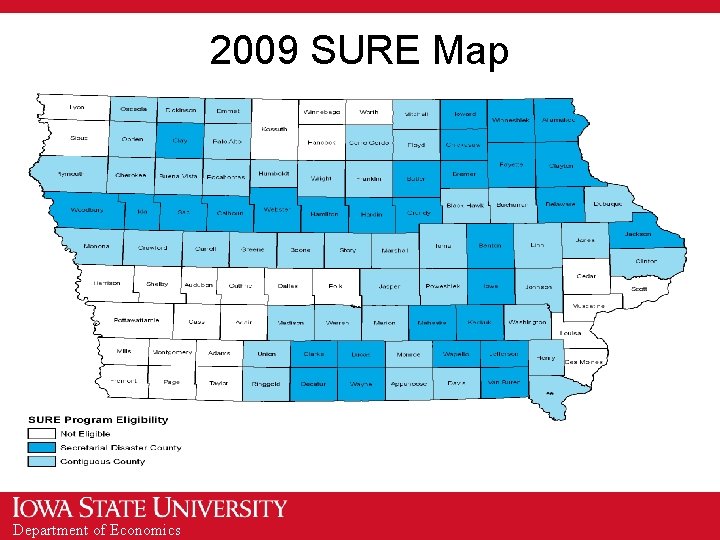 2009 SURE Map Department of Economics 